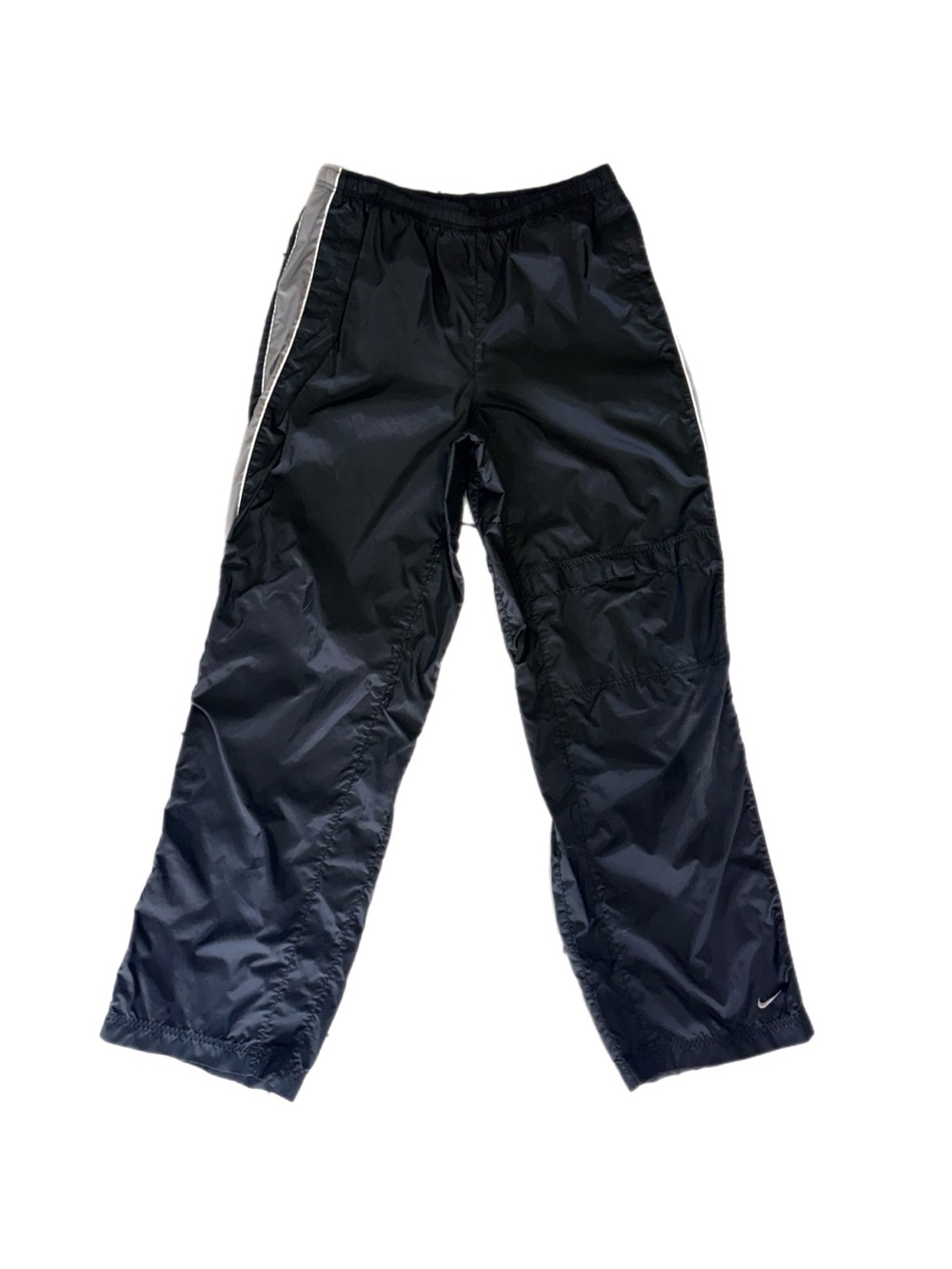 Vintage 90s Y2K Nike Black Nylon Baggy Track Pants